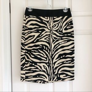The Limited Zebra Print Pencil Skirt